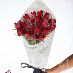 Ramalhete de 20 Rosas nacionais vermelhas